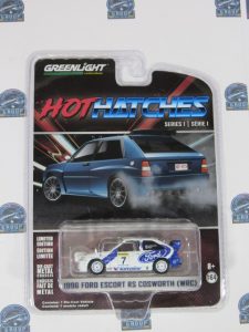 1996 FORD ESCORT RS COSWORTH WRC HOT HATCHES SERIE 1 GREENLIGHT 1:64