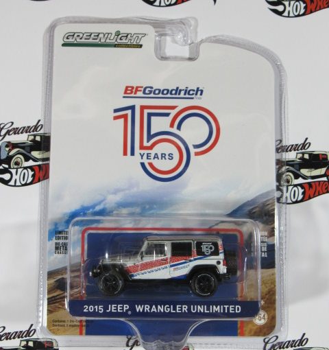 2015 JEEP WRANGLER UNLIMITED 150 YEARS BF GOODRICH GREENLIGTH 1:64