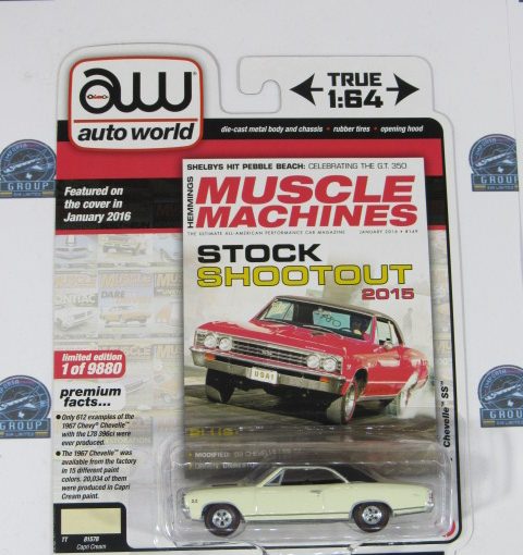 1967CHEVROLET CHEVELLE SS MUSCLE MACHINES AUTO WORLD 1:64